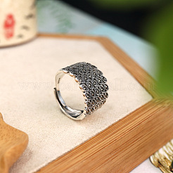 Этнический стиль регулируемые 925 стерлинговое серебро перстни для женщин FS-WG30C75-01