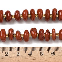 Нити натуральных бусин из красного язепера G-RM250109-A9