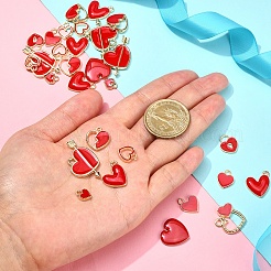 50шт 10 стиля подвески из сплава с эмалью&nbsp;ENAM-CJ0002-85