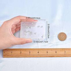 8 пара латунных гаек для ушей/задних частей сережек&nbsp;KK-CN0001-06A