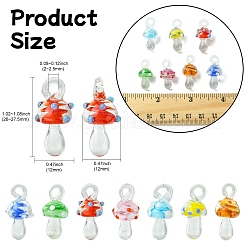 14шт 7 стиля подвески ручной работы лэмпворк&nbsp;LAMP-CJ0002-20