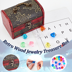 30шт прозрачная акриловая игрушка для дайвинга в виде драгоценного камня TACR-OC0001-09