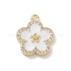 Pendentifs en émail de zircone cubique transparente en laiton micro pavé&nbsp;KK-A300-18