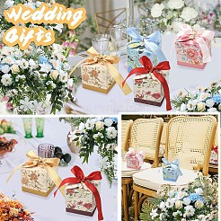 20 шт. Картонные подарочные коробки с цветочным принтом&nbsp;CON-YW0001-93A