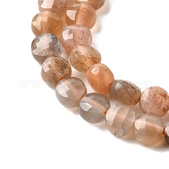 Нити из натуральных бусин из нескольких лунных камней G-C179-A4mm-12