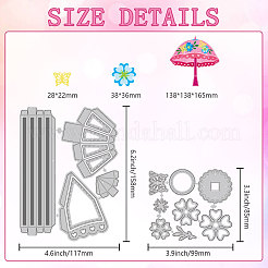 Углеродистая сталь разрезает трафареты DIY-WH0309-1885