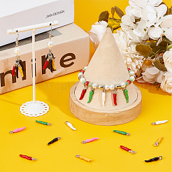 42шт 7 цвета сплава эмалевые подвески ENAM-SC0005-08