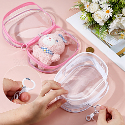 2 шт. 2-цветные прозрачные пластиковые пакеты для хранения на молнии&nbsp;ABAG-FH0001-16B