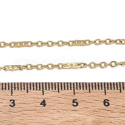 10 collier à maillons mixtes en acier inoxydable 304 de 2 mm&nbsp;NJEW-G203-06G