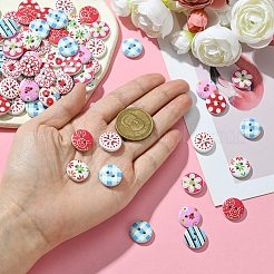 Boutons en bois&nbsp;DIY-CJC0006-08