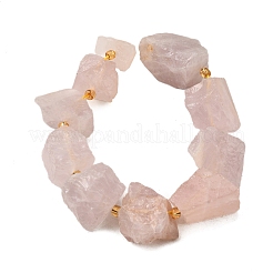 Сырой грубый натуральный розовый кварц бисер прядь G-Z087-B04