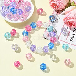 50шт УФ-покрытие прозрачные акриловые бусины&nbsp;MACR-CJ0002-13