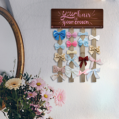 Деревянный подвесной приветственный знак HJEW-WH0077-002