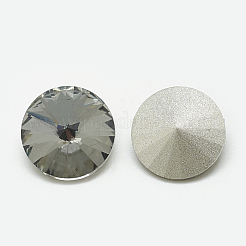 Заостренные заднее стекло горный хрусталь кабошоны&nbsp;RGLA-T086-12mm-03