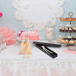 Полиэфирный шнур первое причастие брелок для крещения с крестом из сплава эмали для подарка на крещение&nbsp;KEYC-AB00031