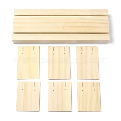 Деревянные подставки для сережек с 2 слотом&nbsp;LS-EDIS-R027-01A-02