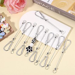 10шт алюминий с карабинами для скалолазания AJEW-SZ0002-58A