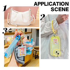 20шт. 5-х стильный акриловый чехол для фотокарточки брелок&nbsp;DIY-PH0008-09