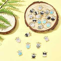 24шт 8 стиля подвески из сплава с эмалью&nbsp;ENAM-FS0003-48