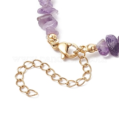 Браслеты из натурального аметиста с бусинами для женщин&nbsp;BJEW-JB11742-03