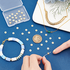 300 шт. Латунные дистанционные бусины KK-PH0004-12