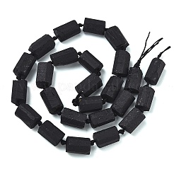 Natürliche schwarze Turmalin Perlen Stränge&nbsp;G-F715-111