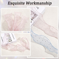 20 ярд двухцветной полиэстеровой проволочной ленты со стразами&nbsp;OCOR-CY0001-36B