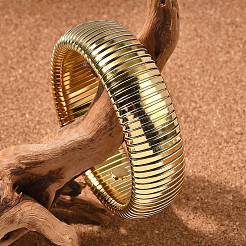 304 браслеты из нержавеющей стали для женщин и мужчин BJEW-A031-02B-G