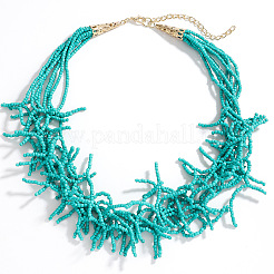 Ожерелья из стеклянных бусин в стиле бохо-коралл FS-WGDCDA2-04