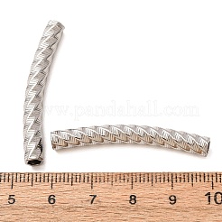 304ステンレスチューブビーズ  ステンレス鋼色  40.5x7x5mm  穴：3.8mm&nbsp;SA-CBA4D96-15F-P