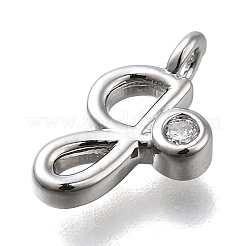 Ottone micro spianare pendenti zirconi&nbsp;KK-B132-12P-G