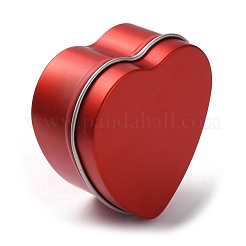 Жесть железные банки для свечей в форме сердца CON-NH0001-02A
