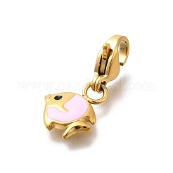 Подвесные украшения из эмалированной нержавеющей стали 304 в виде рыб STAS-R159-48G-04