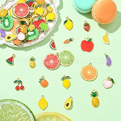 54шт 27 стиля светлые позолоченные подвески из сплава с эмалью&nbsp;ENAM-YW0005-14