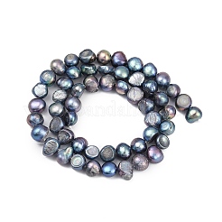 Brins de perles de culture d'eau douce naturelles&nbsp;PEAR-P064-20B-02B