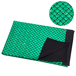 1 m Spandex-Stoff mit Fischschuppenmuster&nbsp;DIY-CY0003-51B