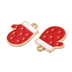 Pendentifs de Noël en alliage d'émail doré clair&nbsp;LS-FIND-C031-04KCG