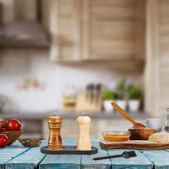 1 шт. деревянная подставка для мельницы для перца&nbsp;AJEW-GF0009-07B