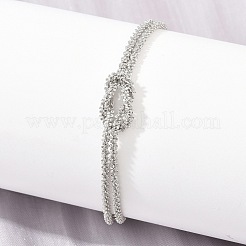 Bracelets à nœud en laiton à un rang pour femmes&nbsp;KK-CBA68DA-17A-P