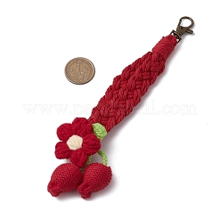 Подвесные украшения ручной работы из хлопка с крючком HJEW-JM02670-02