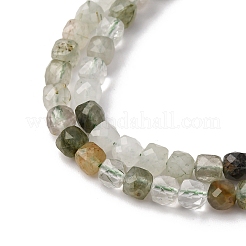 Нити бусин из натурального рутилированного кварца G-RM2025-C22-C