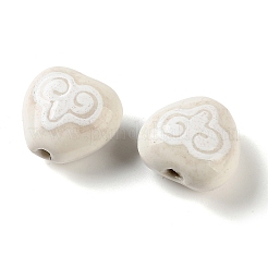 Perles de porcelaine à la main imprimés&nbsp;FIND-H023-02K