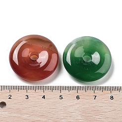 Подвески в виде пончика/диска из натуральных смешанных камней G-P520-02