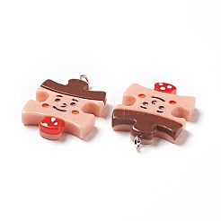 Подвески из непрозрачной смолы&nbsp;LS-RESI-E024-04P-04