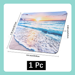 Tapis de souris en caoutchouc naturel&nbsp;AJEW-WH20072-33A