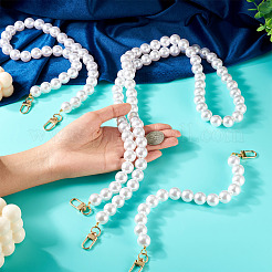 3 шт. 3 размера из АБС-пластика с имитацией жемчуга для сумок с цепочками&nbsp;HJEW-TAC0068