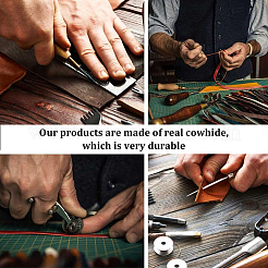 Прямоугольные кожаные кошельки для кредитных карт для женщин и мужчин AJEW-WH20001-31C