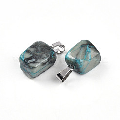 Подвески из натуральных окрашенных агатовых самородков G-Q996-27-01