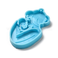 Силиконовые Молды для подвесок на день матери «Мать с ребенком»&nbsp;AJEW-M221-02E