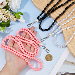 3 шт. вспомогательные детали для молнии из АБС-пластика с имитацией жемчуга&nbsp;HJEW-DC00127